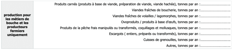 CERFA 13984 - Commerce - Production fermiere