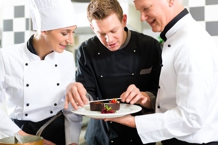 Quiche qui fait dans un restaurant