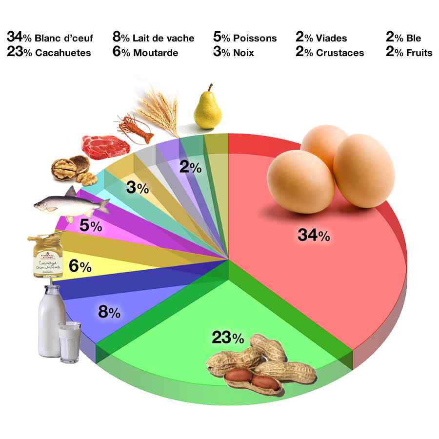 Afficher les allergènes alimentaires les plus courants