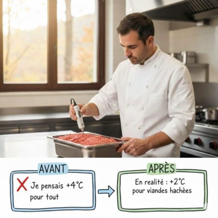 Températures de conservation des aliments, température chaine du froid, température de la chaine du chaud, tableau, règlementation, guide 2026