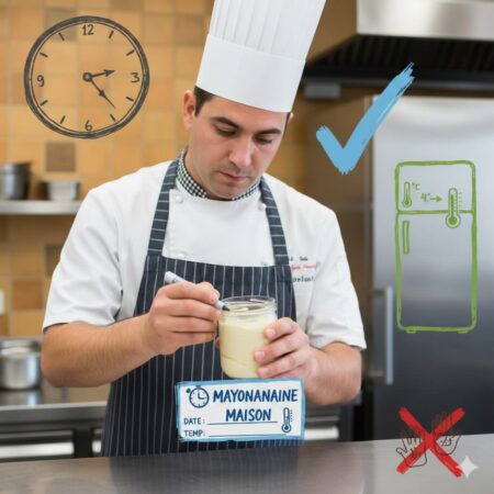 Comment conversation mayonnaise maison, bonnes pratiques d'hygiène, BPH