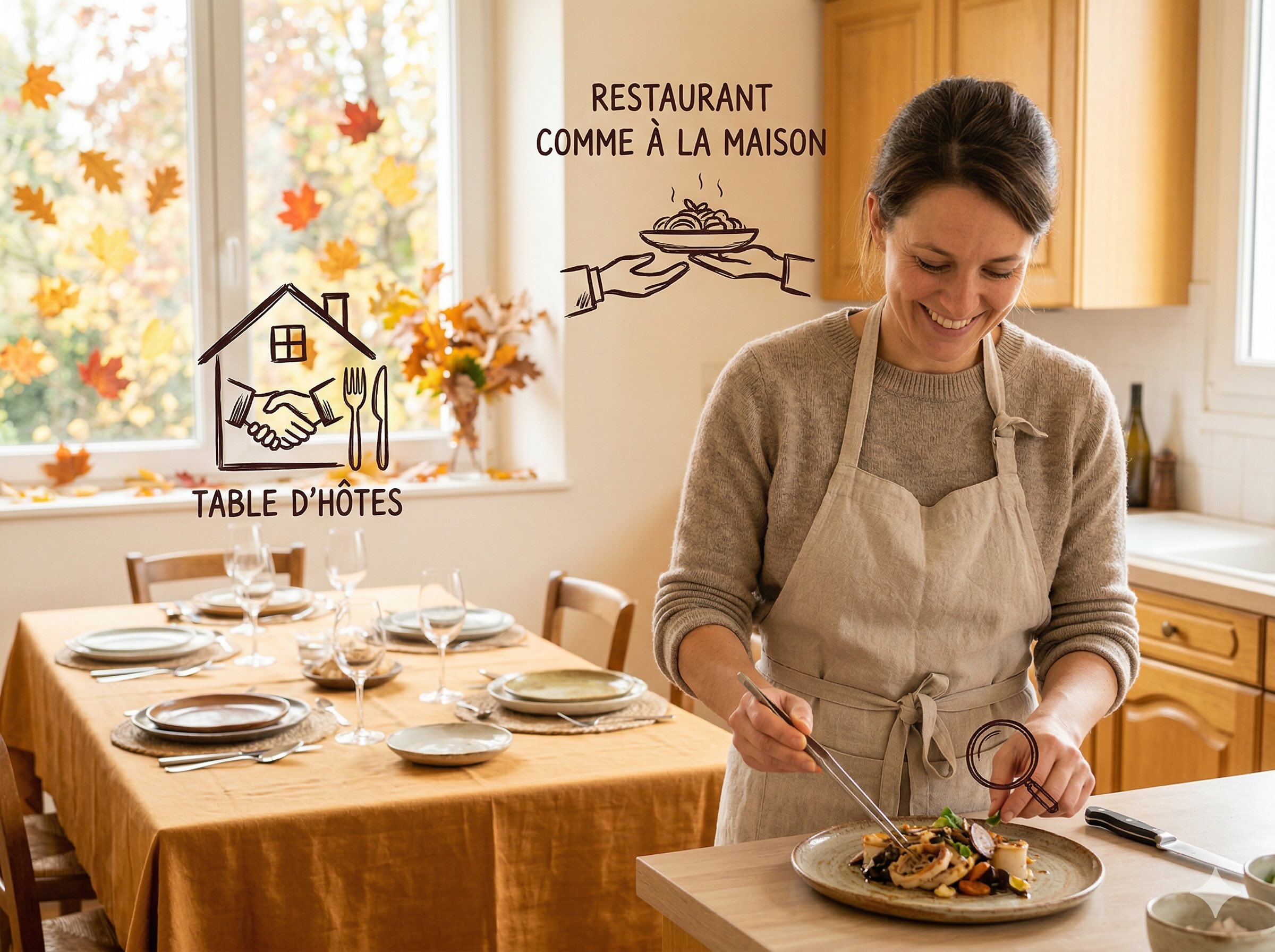 Table d'hotes ou Restaurant chez soi